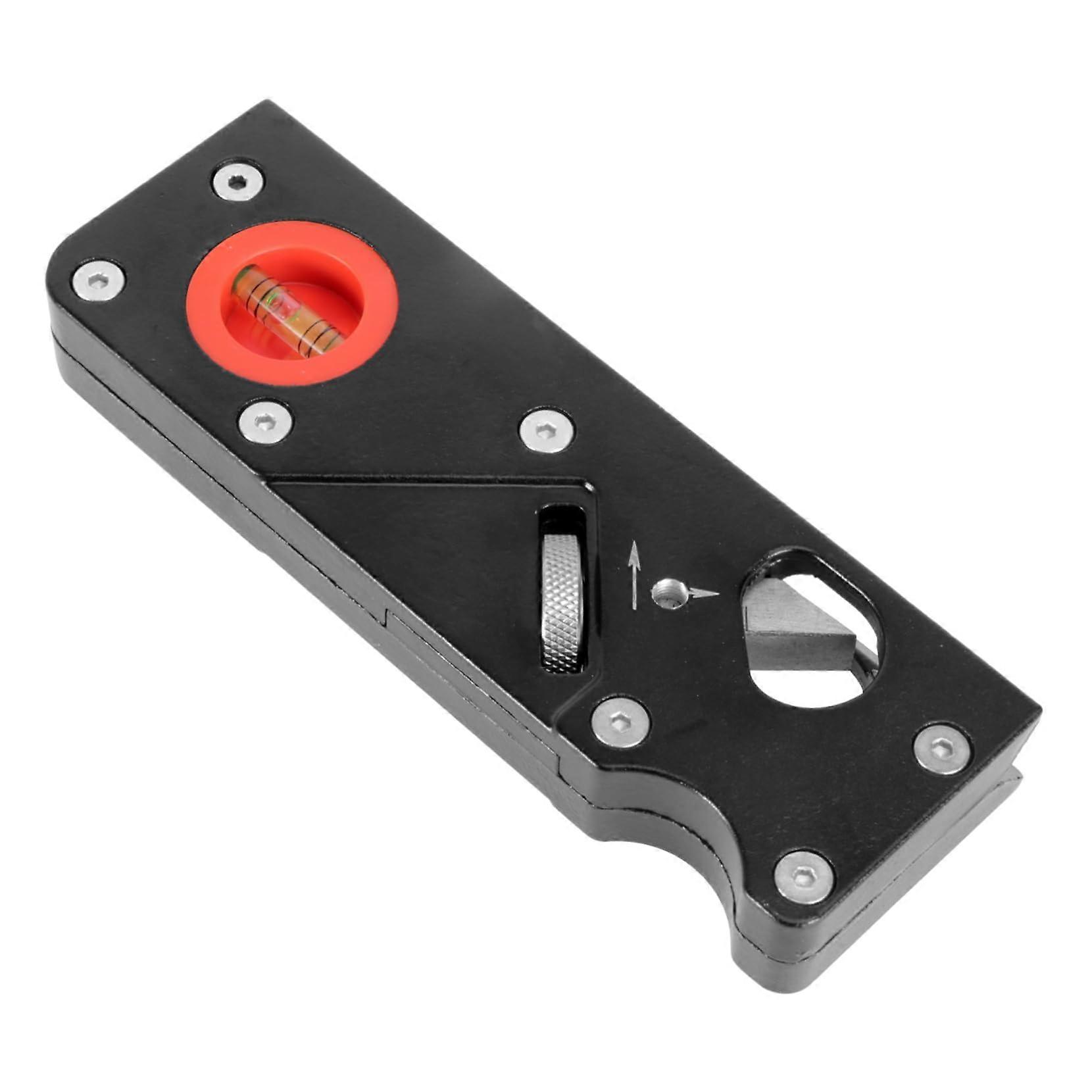 Wood hand plane for wood, chamfer plane, precise trimming and comfortable hand tool for manual planing, designed for woodworking, black.