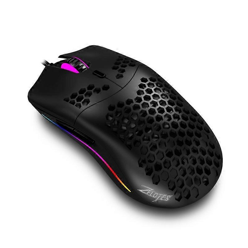 ZELOTES C7 RGB 7-buttons RGB Lighting Hollow Wired Mouse C7