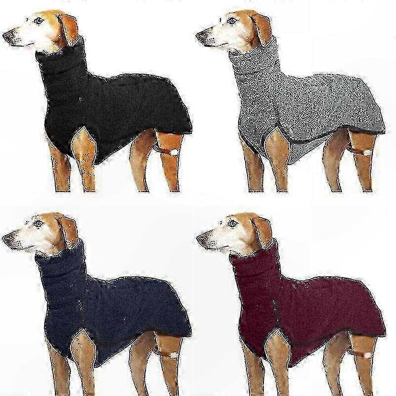 High Collar Winter Coat for Greyhound Whippet Lurcher Dog Sweater