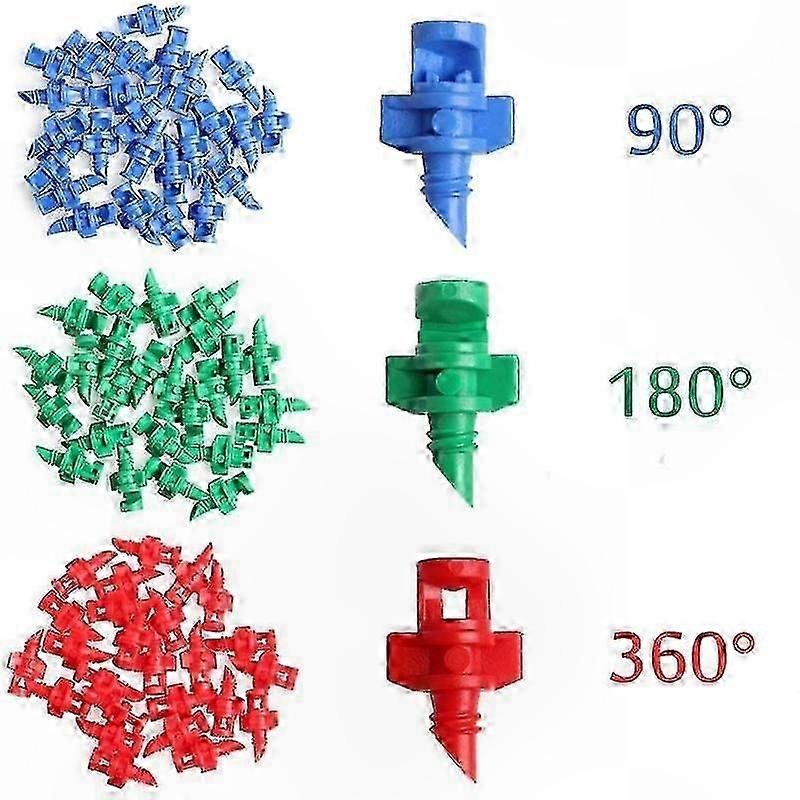 Hydroponic Cloning Nozzle Kit, 25Pcs Mister Jet Sprayer for 90 180 360 Degree Applications