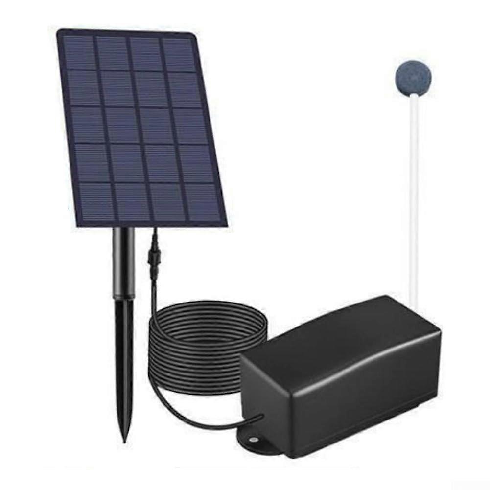 Eco Friendly Solar Oxygenator for Ponds 2.5W 6V Pump 0.8 L/min Bubble Output Connection Line Included Flexible Setup