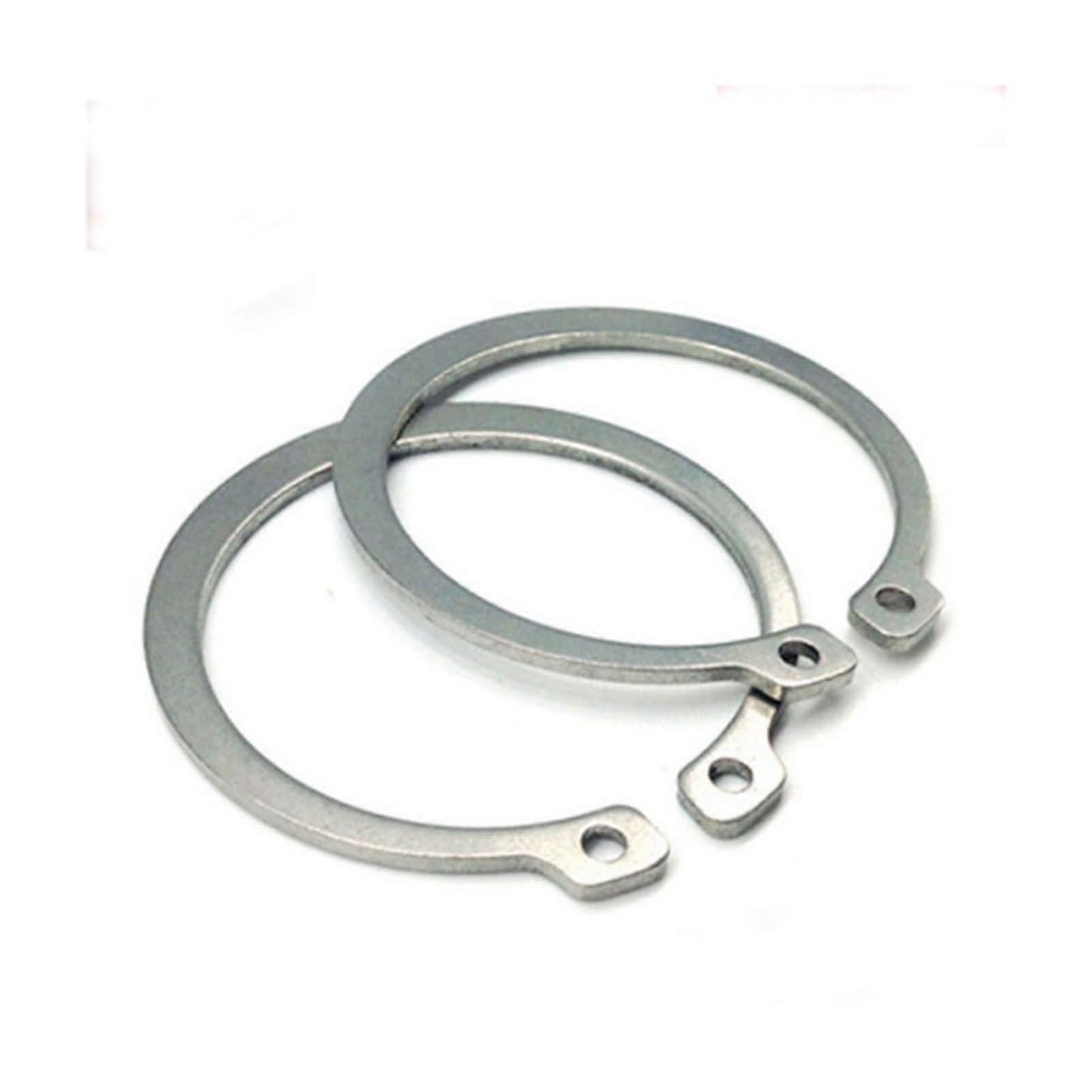 M6-M18 Sicherungsringe 50 Stück Edelstahl Wellenhaltering Typ A Äußerer Sprengring M15 304 Material Klemmfeder