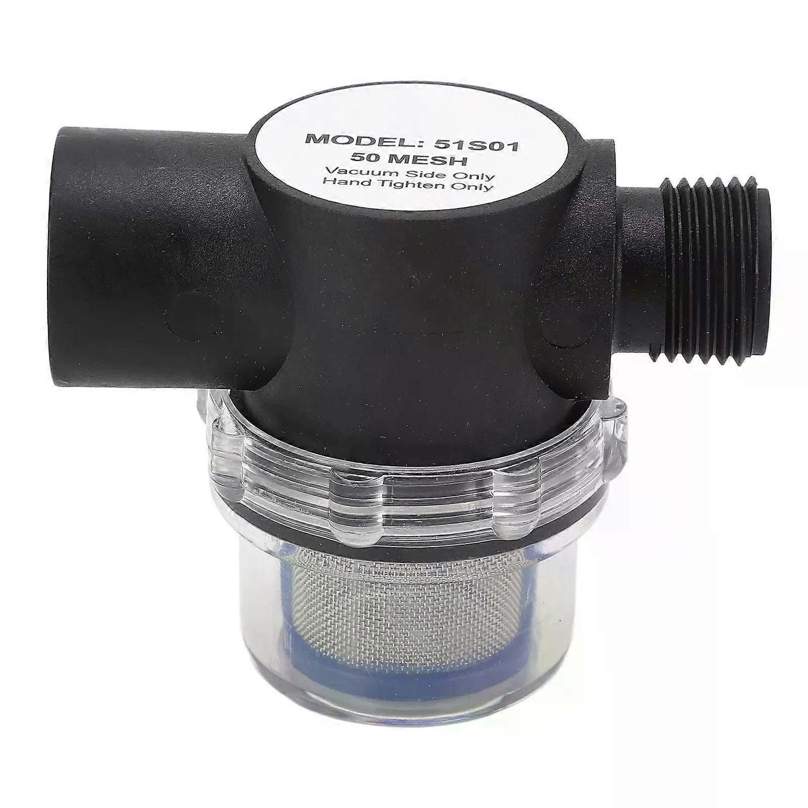 1/2in14 Female Thread Inline Filter 50 Mesh Screen Plastic Construction Water Strainer for Pipeline new