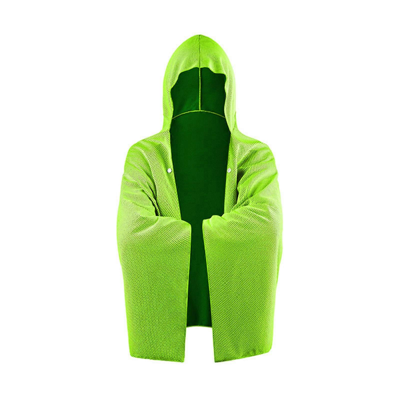 Portable Poncho For Surf Durable And Nonslip For Pool And Beach Quick Drying fiber Towels Sun Cape, Fluorescent green Ref: 2686
