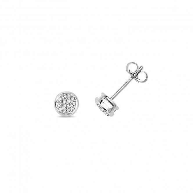 Diamond Jewellery 9ct White Gold Diamond Studs DE153W