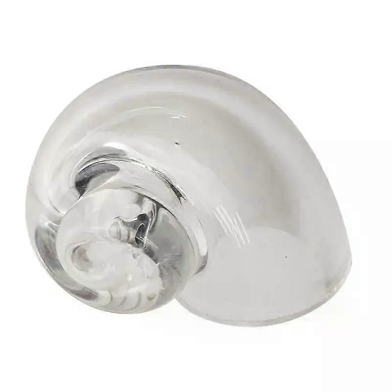 Hermit Crab House Clear Glass Conch Shells For Hermit Crab Fish Tank Ornaments Spiral Shells Art Hermit Crab Supplies For Fish