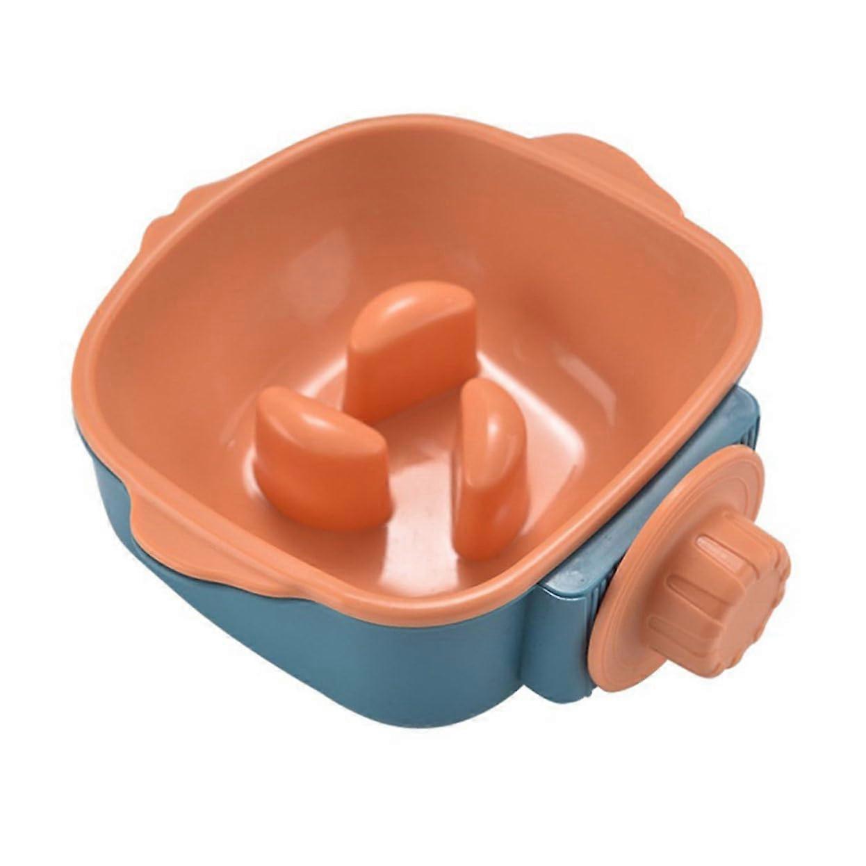 Hanging Slow Feeding Bowl for Dogs and Cats Dog Crate Bowl NonSlip Base Food Dish for Slow Eaters