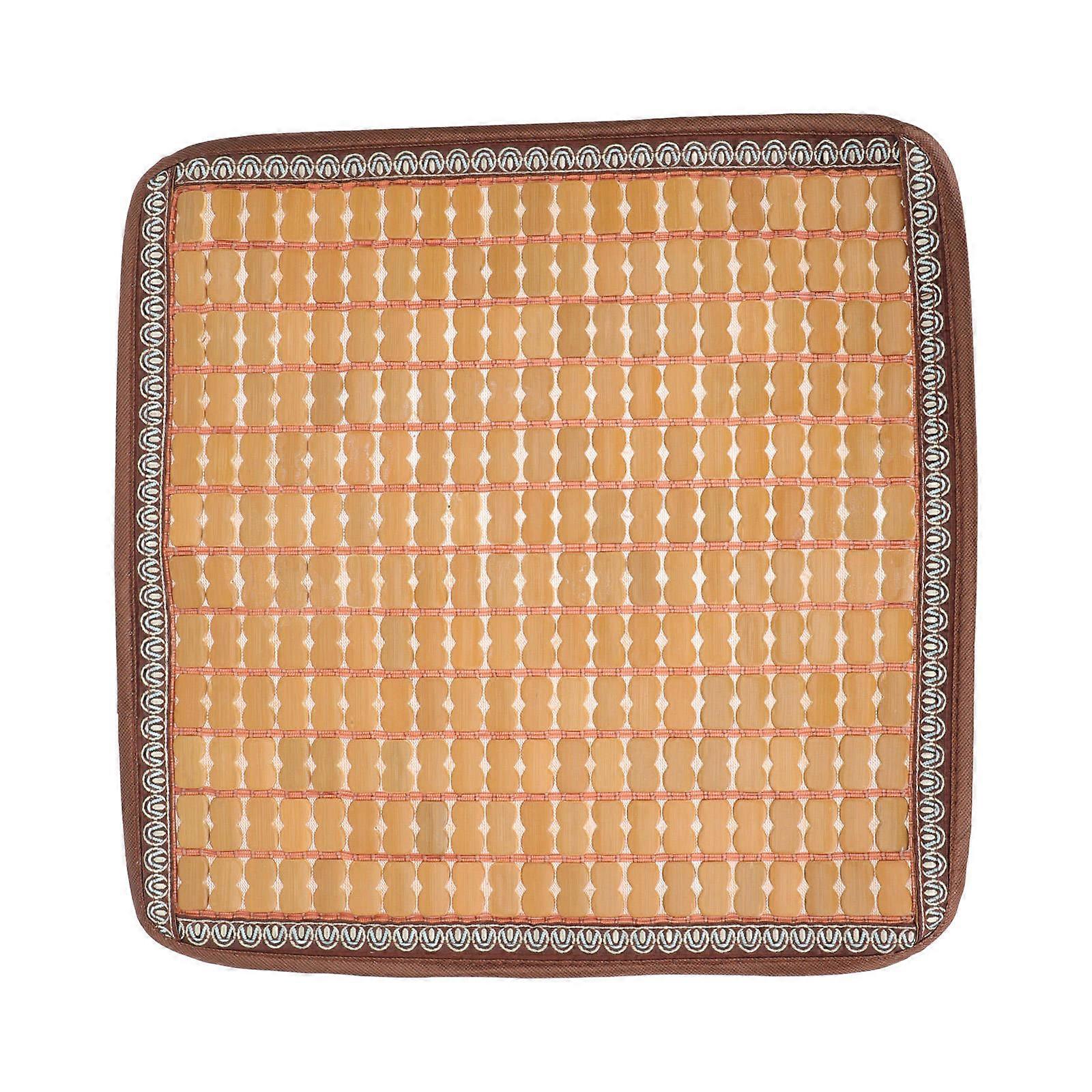Beige Swing Cushion with Cooling Fabric for Home Use Lightweight and Non Slip Design 16.5x32.5 Inches