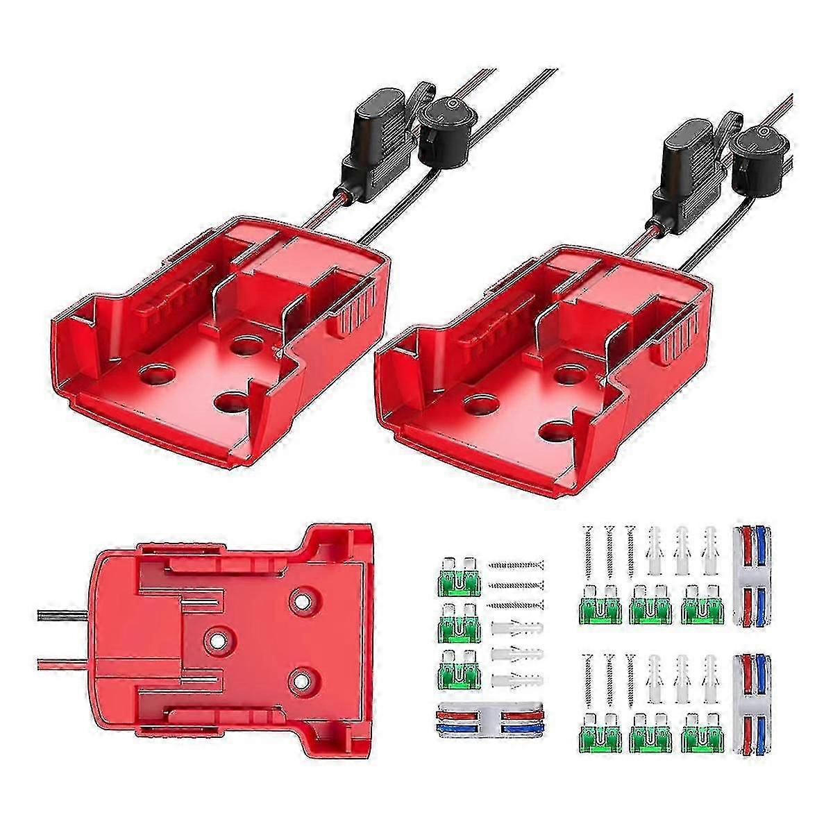 Power Wheels Battery Converter Kit - 3 Packs Adapter for DIY RC Car & Power Wheels Battery Compatibility