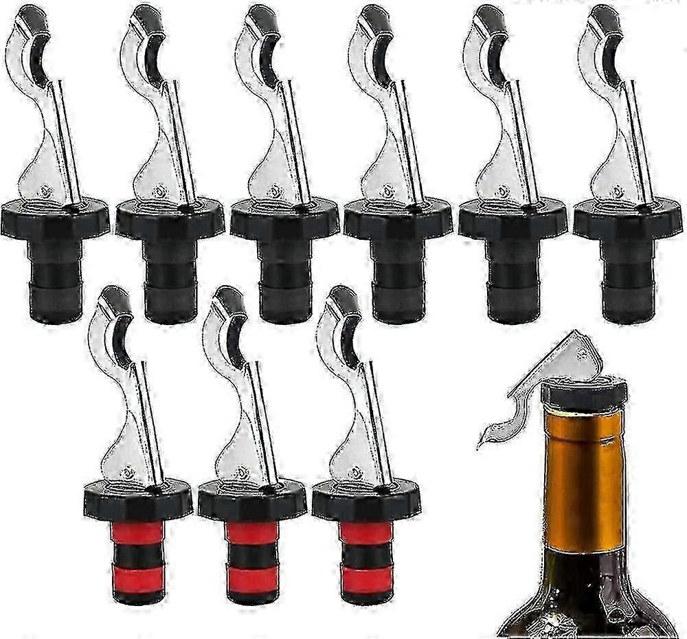 9-Piece Reusable Wine Stoppers Set for Champagne, Red Wine and Beer Bottles – Airtight Seal for Sparkling & Still Beverages