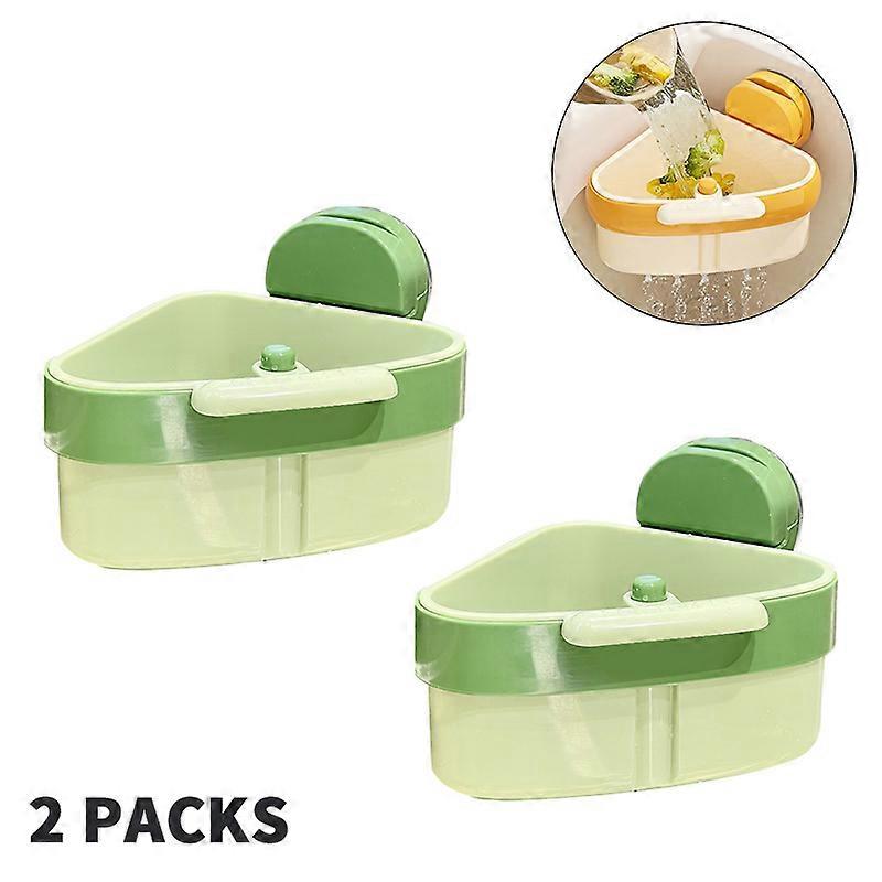 2 PACKS Sink Strainer Basket, Upgraded Hanging Kitchen Sink Strainer Basket With Press Dumping & Self-Cleaning Design