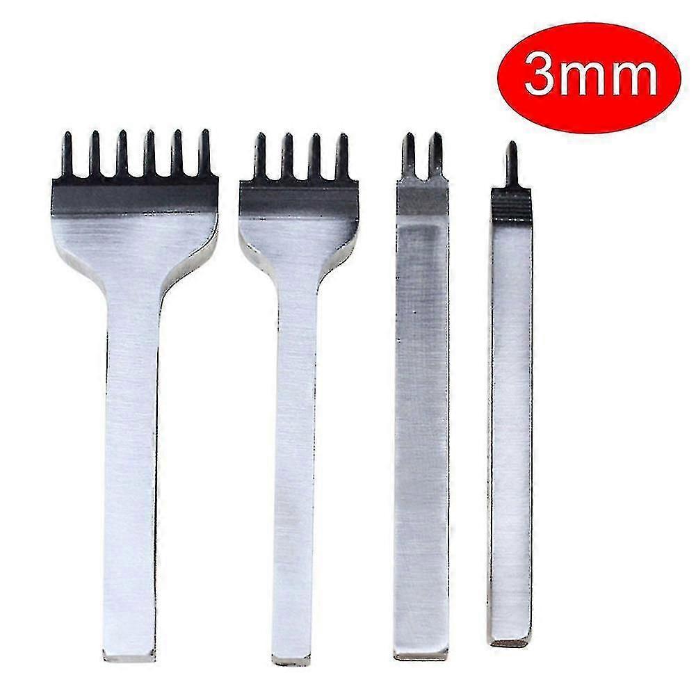 Leather Craft Tool Set Stainless Steel Hole Chisel Graving Stitching Punch Tools Kit