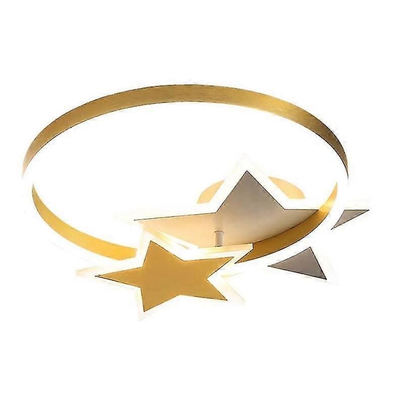 Creative Round Gold Five-Pointed Star Sultra-Thin Acrylic Ceiling L...