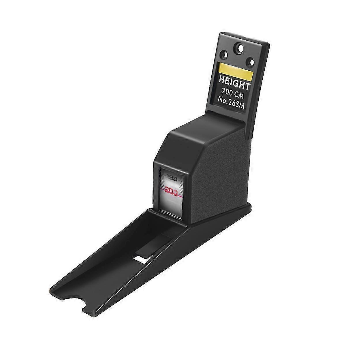 200Cm Stadiometer Black Wall Mounted Height Meter Growth Ruler