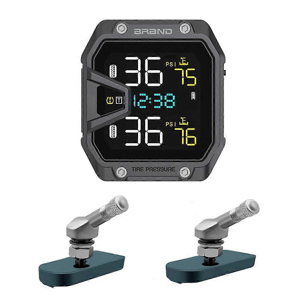 Motorcycle Tire Pressure Monitoring System with Real-Time Alerts and Waterproof IP65 Design