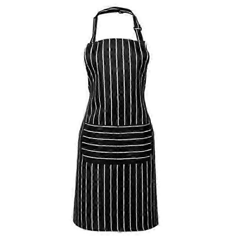 Aprons for Women and Men, Apron with 1 Pockets and Adjustable Bib Apron for Cooking,Serving White P