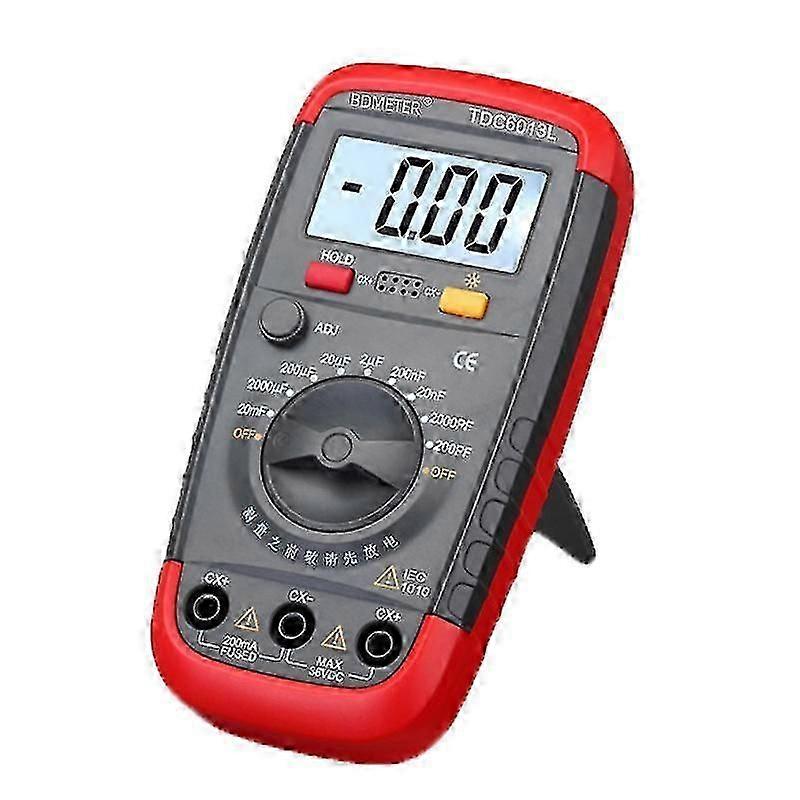 Professional Handheld Capacitor Tester UA6013L - LCD Digital Meter for 0.1pF to 20000uF Capacitance