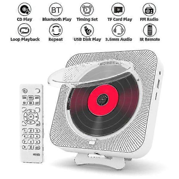 Portable CD player, KC-909, wall-mountable and desk-top ready