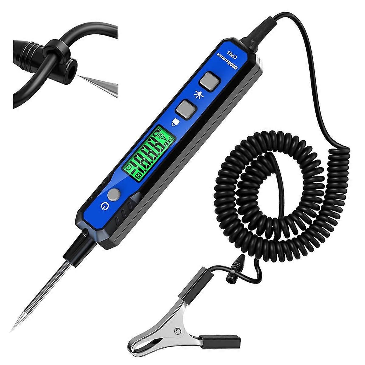 Automotive Test Light, 0.8V-100V Voltage Power Circuit Probe Tester Buzzer Circuit Tester, Bidirectional Voltage Tester