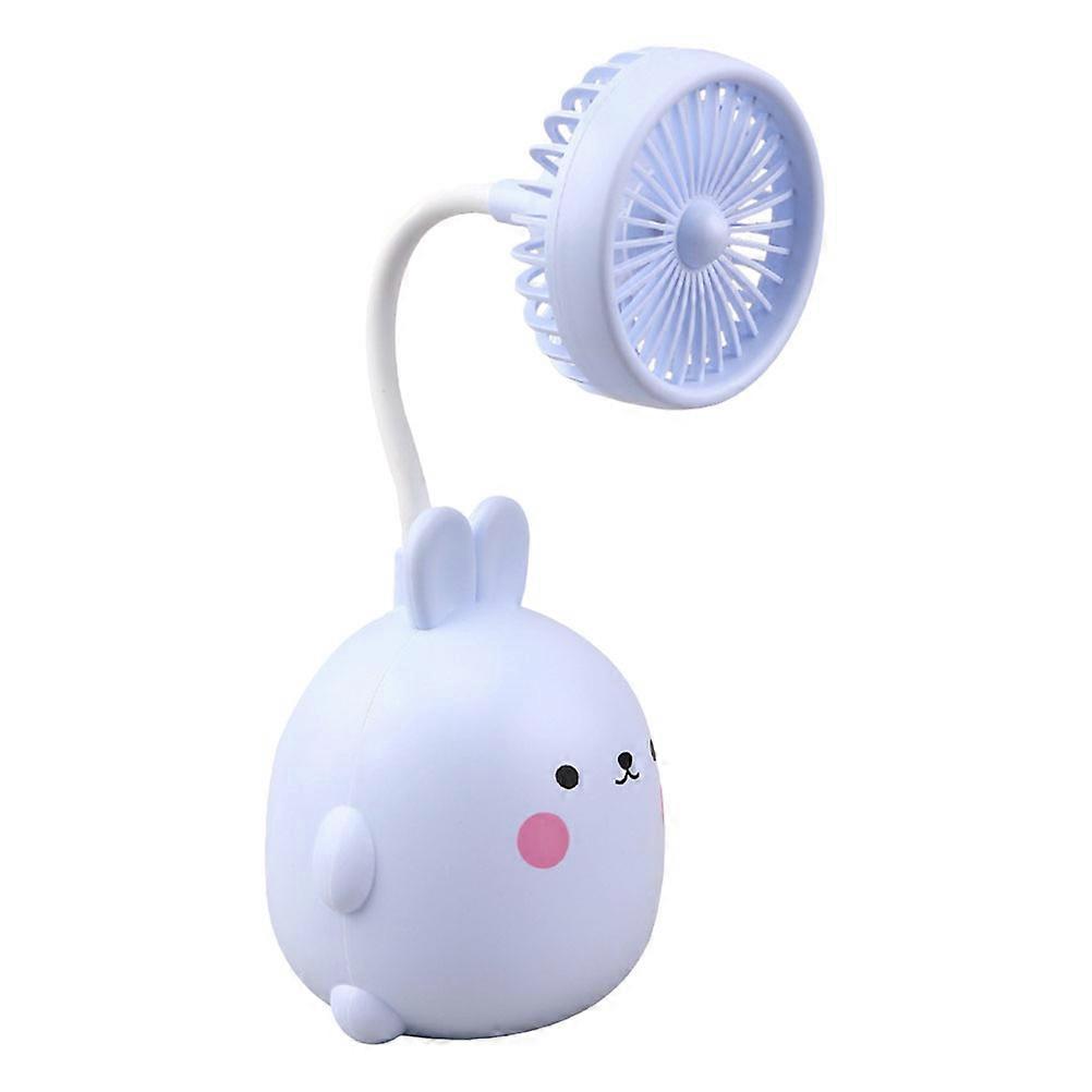 Portable Rechargeable Rabbit Shaped Fan Desktop Fan For Students Workers Home Use 1Pack