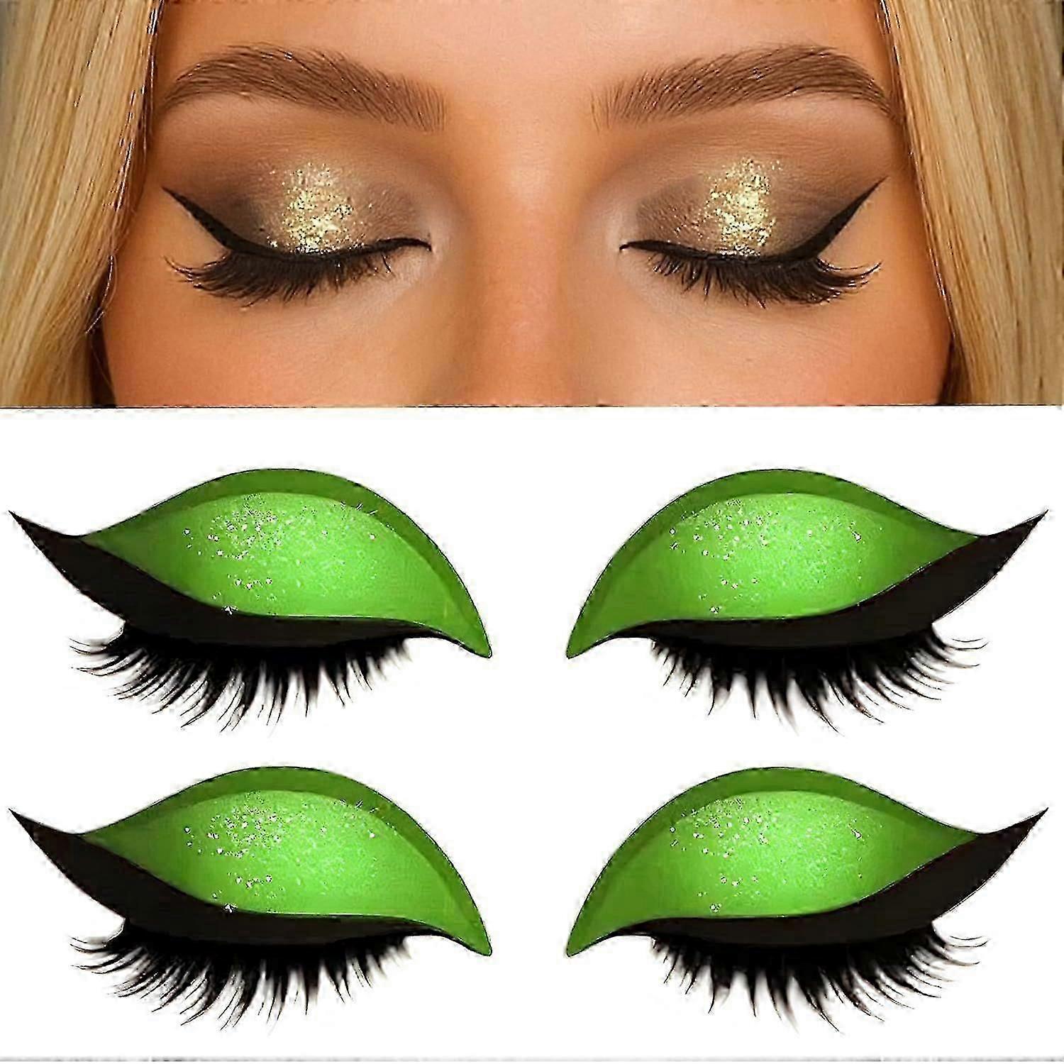 2-in-1 reusable eyeshadow and eyelash makeup stickers for all eye shapes