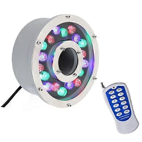 Submersible LED Fountain Lamp Waterproof Underwater Light For Pools And Ponds RGB Landscape Lighting Remote 12/24V 6W