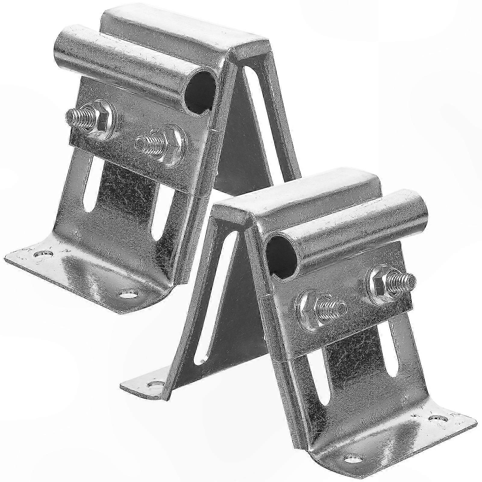 2-Pack Adjustable Top Bracket for Residential Garage Doors, Durable Hardware Solution