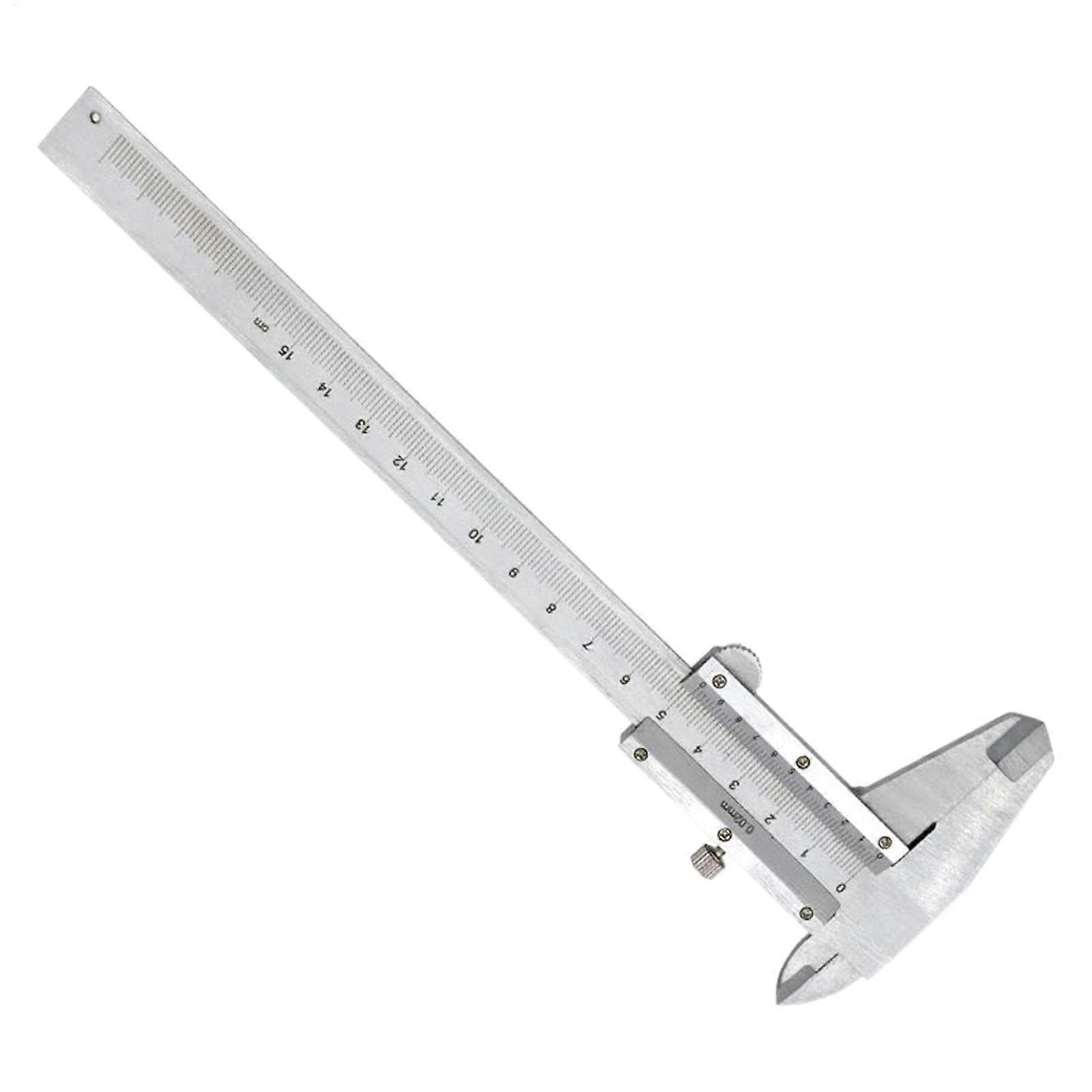 Diameter Measuring Tool Carbon Steel 0150mm Manual NonDigital Caliper /0.02mm Accuracy For Machinists Engineers