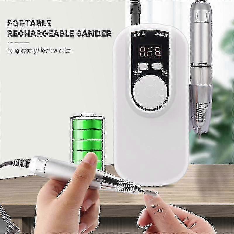 Electric Nail Polisher Set - Efficient Smooth Finishing Tool for Nails