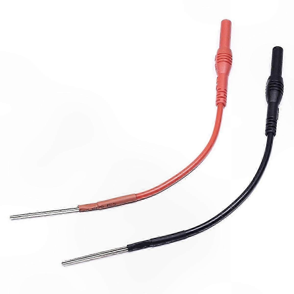 2-Pack Bendable Spoon Back Probes with 4mm Banana Plug Compatibility for Automotive Testing