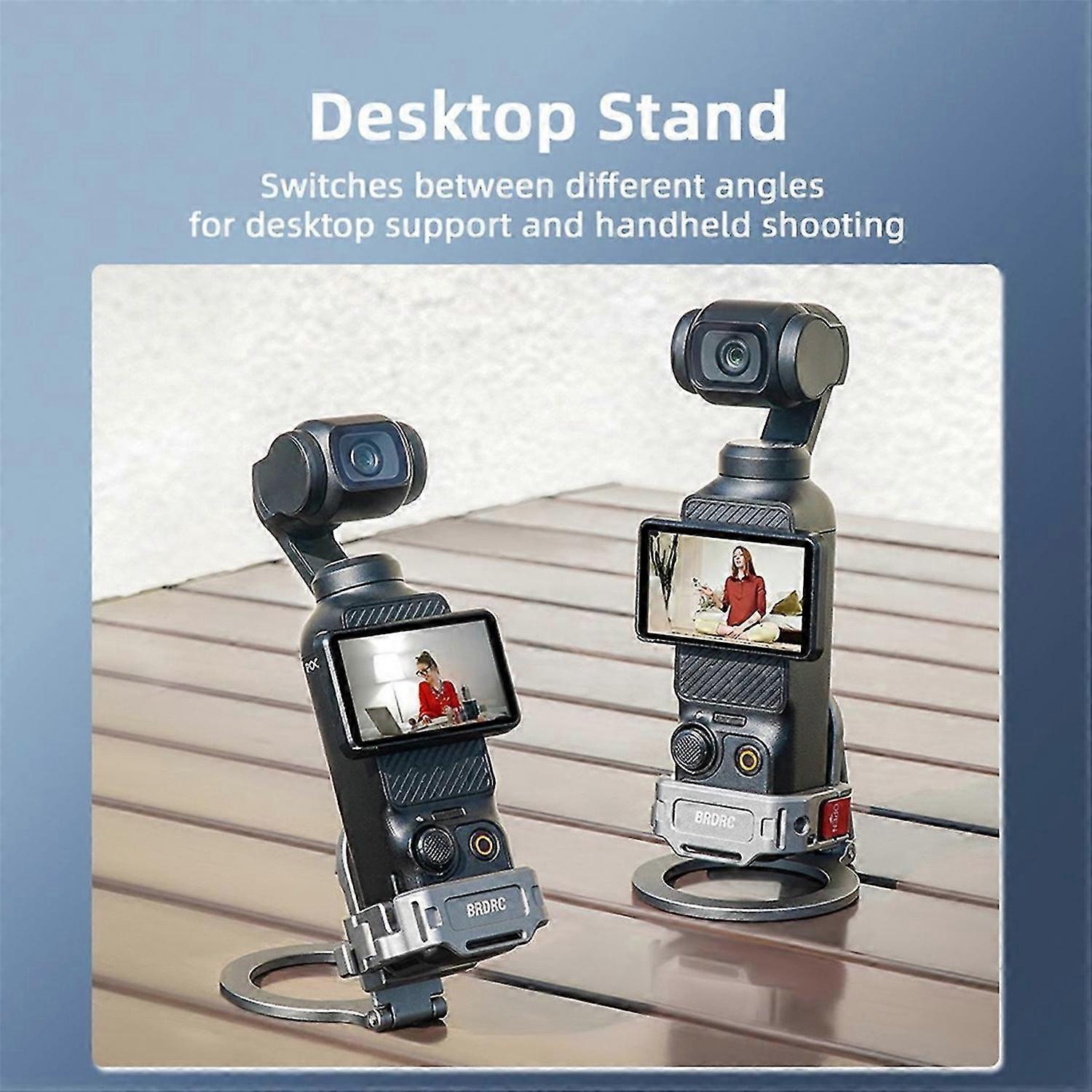 BRDRC Magnetic Extension Bracket Universal Teleprompter Stand for DJI Osmo Pocket 3 Cameras Accessor