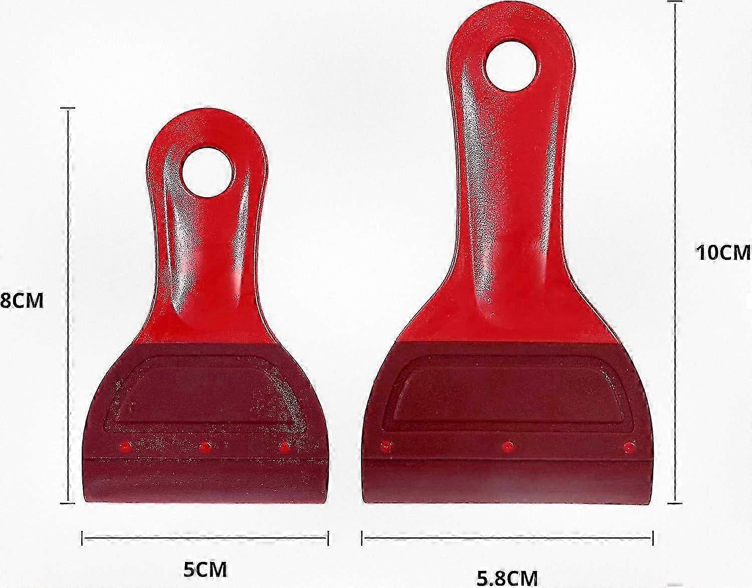 2 Pieces Small Soft Rubber Blade Squeegee for Screen Printing, Self-Adhesive Stencil Painting Tool for Applying Chalk Paste or Ink 2025