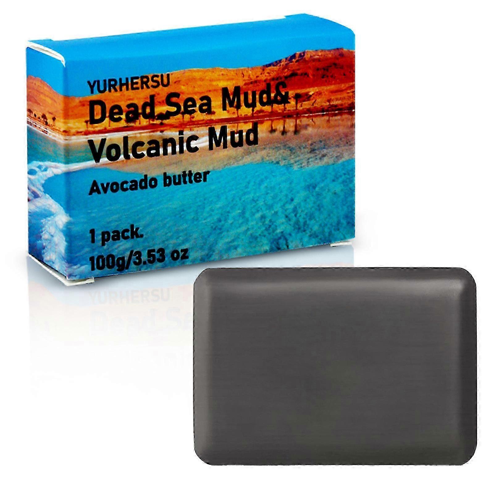 Volcanic Mud Soap Deeply Cleansing Balancing Oil Hand Made Soap 100g Luxury
