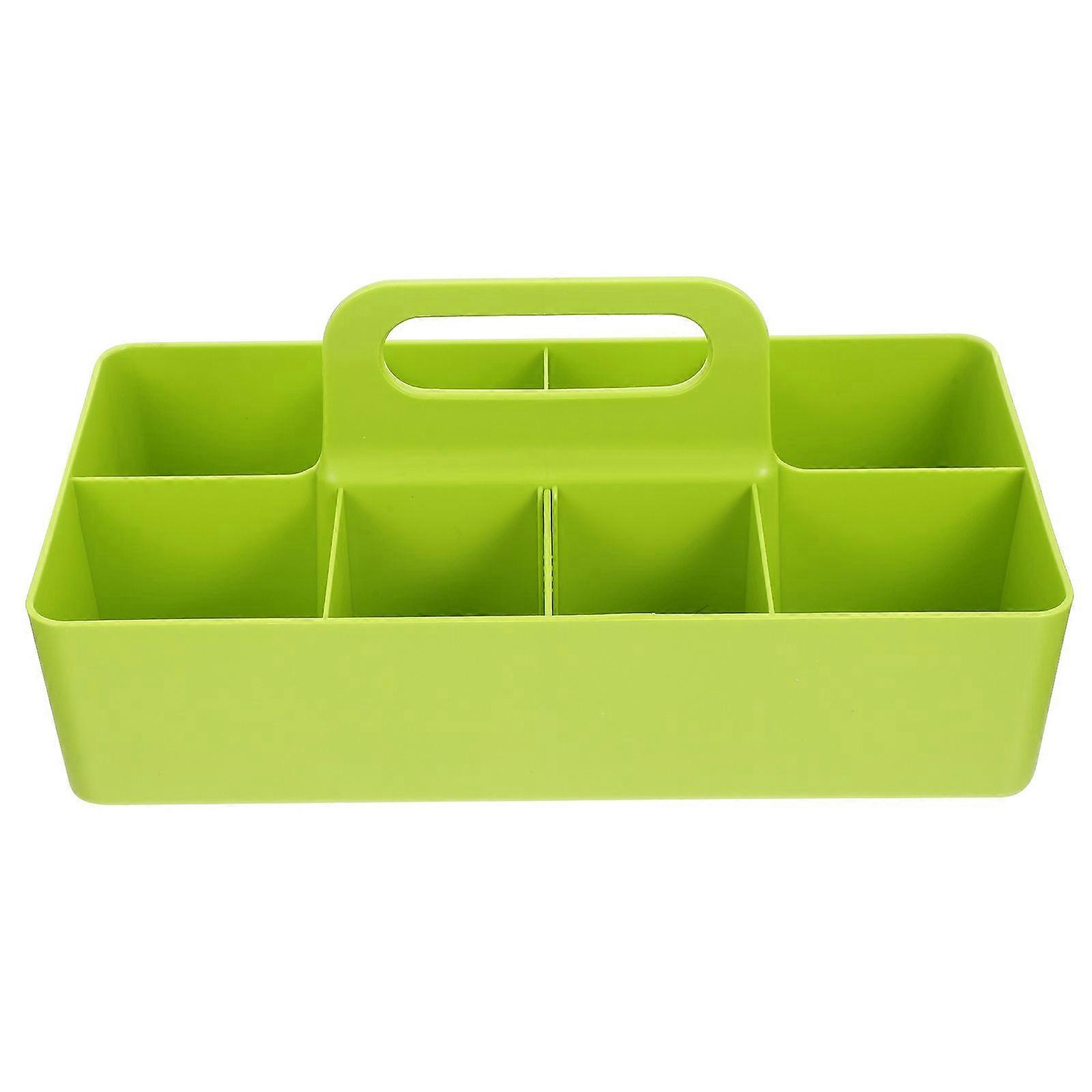 Hand-held Storage Box Compartments Storage Box Desktop Organizing Basket