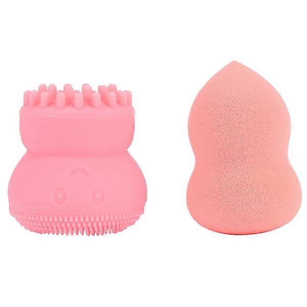 Makeup Sponge Face Cleaning Brush Set Foundation Blending Sponge Face Pore Cleaning Kit