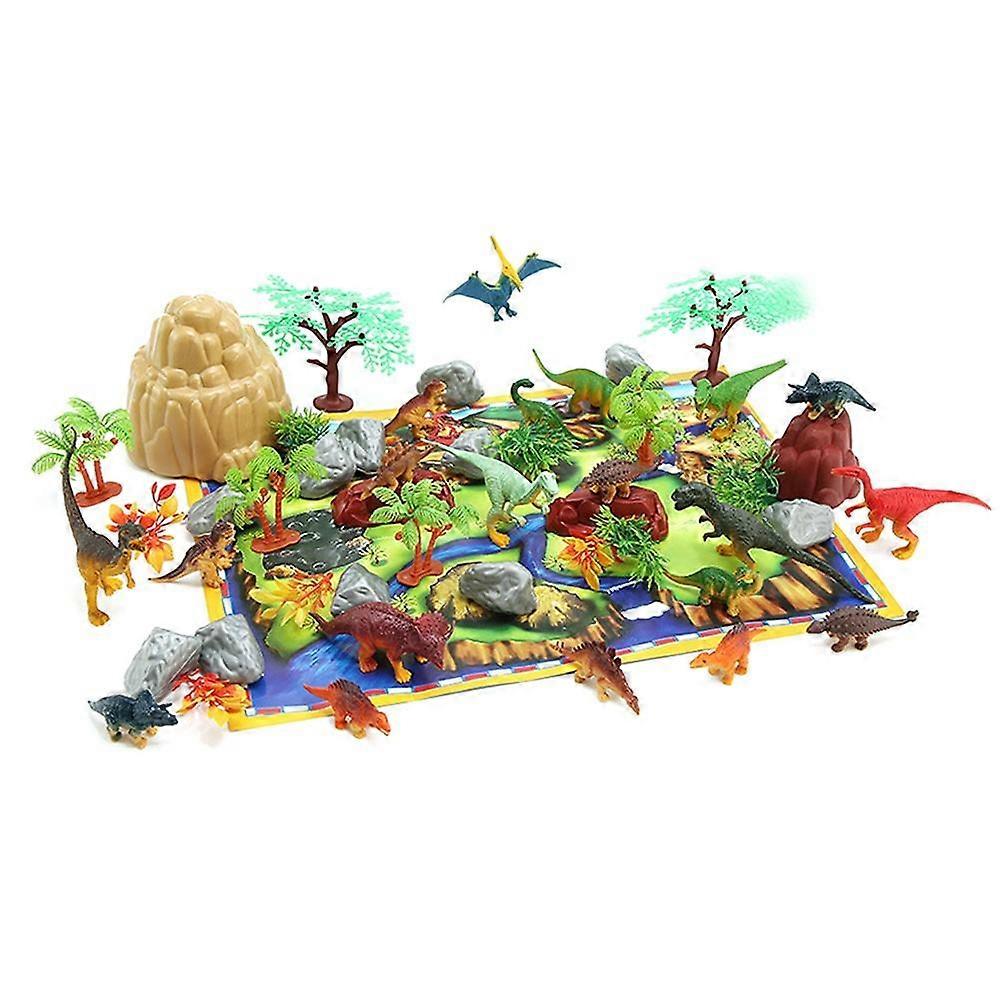 Mini Dinosaur Model Dinosaurs Toy Set Indoor Play Dinosaurs Lovers Assorted Color Educational 50Pack