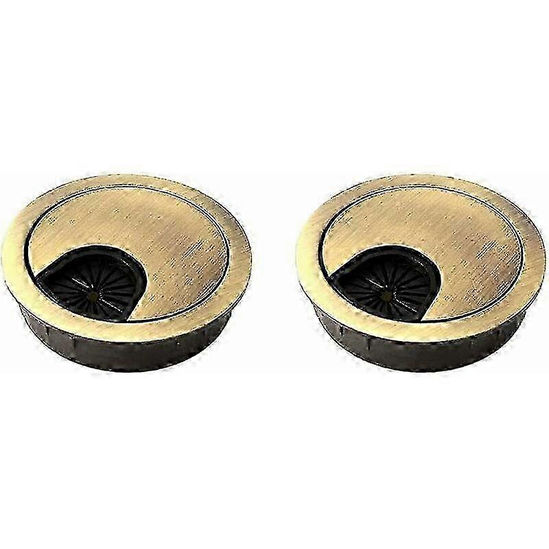 Noble Cable Management Desk Grommet, Wire Organizer For Clean Work Environment With Detachable Lid And Smooth Surface, Zinc Alloy Computer Table
