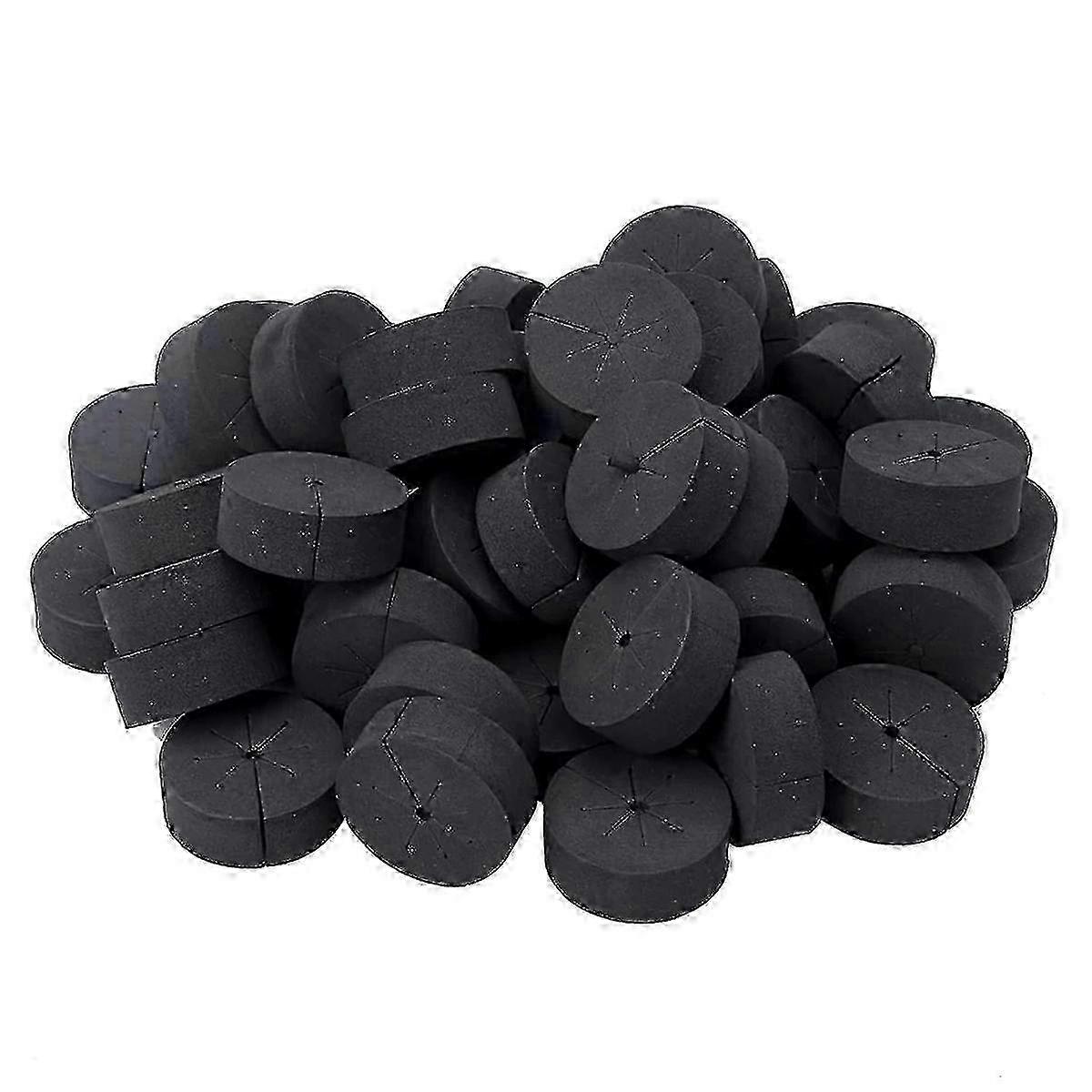 50pcsNeoprene Foam Inserts Garden Clone Collars With 8 Spokes For Hydroponics Cloning Plant Germination In Diy Cloner And Clone Machines Black
