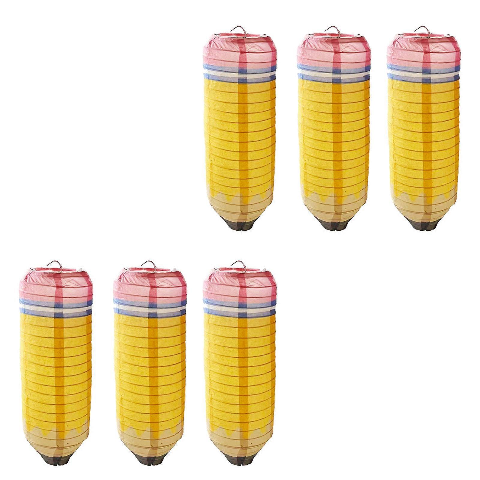 Back to School Accessories Biodegradable Paper Lanterns with Easy Tear Designs Perfect for Study Room Decoration Multicolor