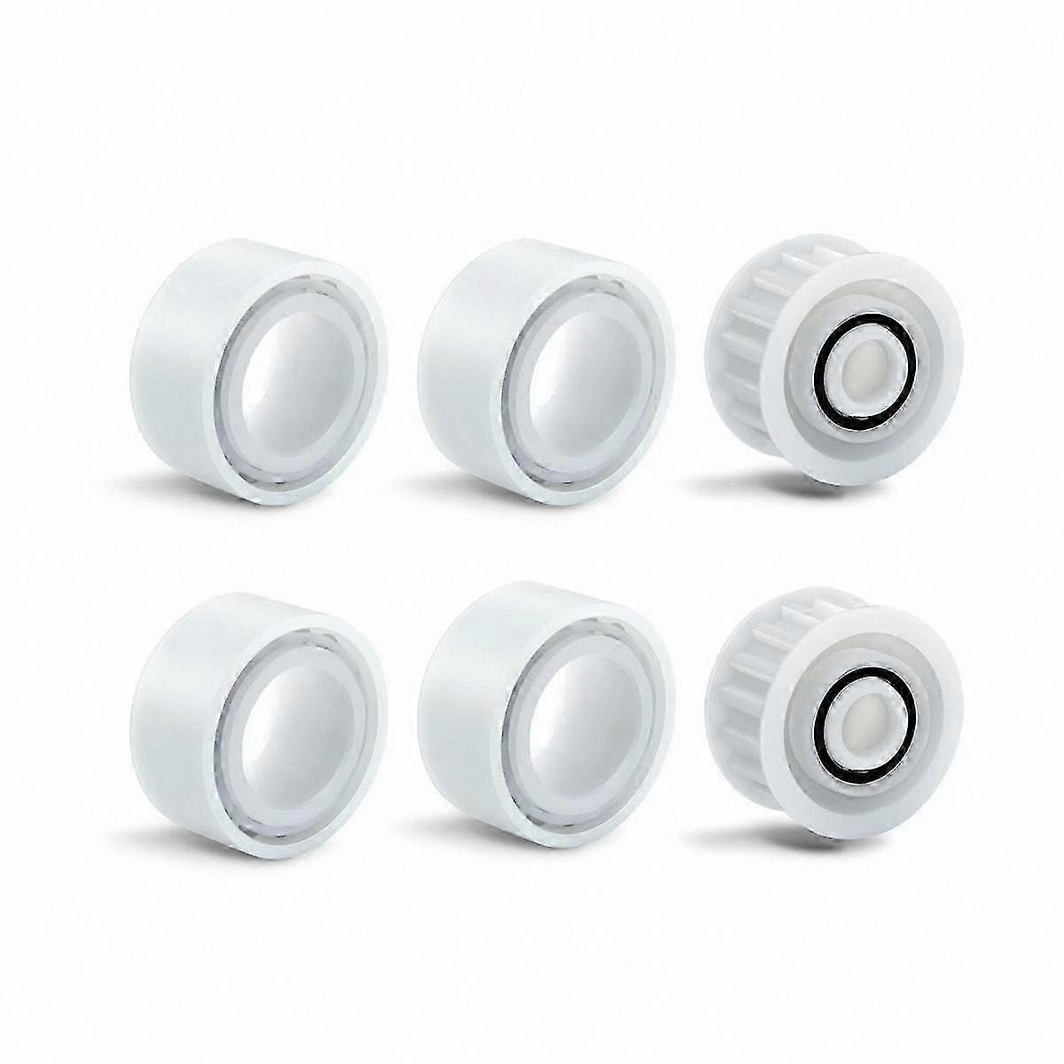 4 Pack Guide Wheels with 2 Pulley Gears, Replacement for Pool Cleaner Models