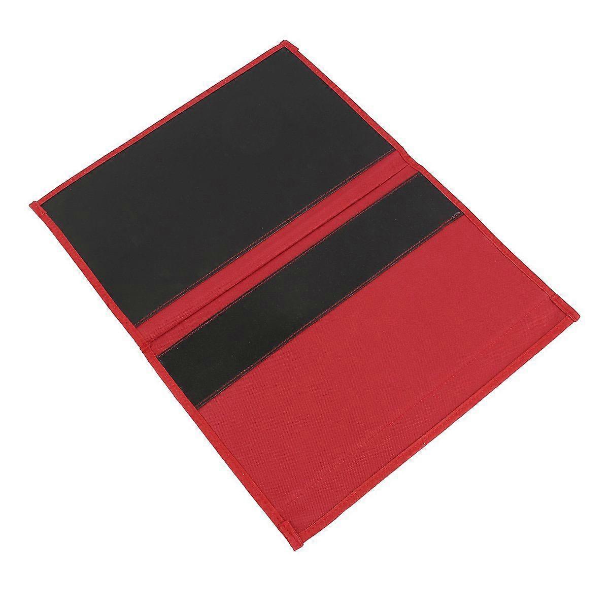 Sofa Bedside Storage Organizer for Storage with 4 Pockets Red
