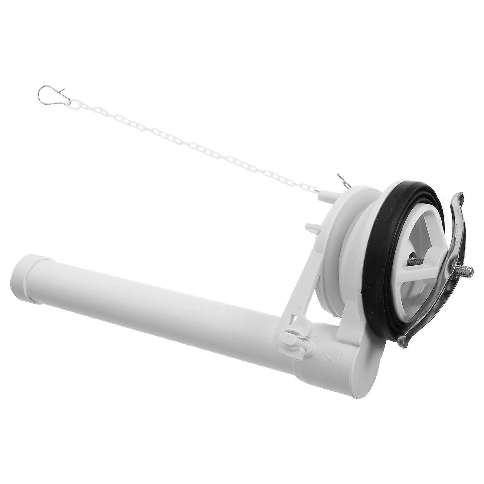 Toilet Flusher Valve Toilet System Flush Part with 2Pcs Drain Valve Replacement