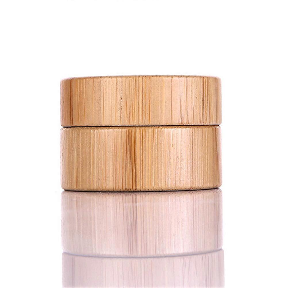 Refillable Bamboo Cream Bottle Container for Storage 1Pcs 10g Cosmetic Jar