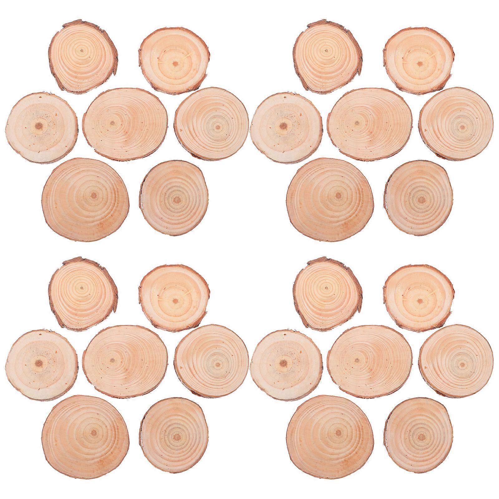 DIY Crafts Wood Slices 150 Pcs Unfinished Round Wooden Discs Suitable For Indoor Crafting And Home Decor Projects