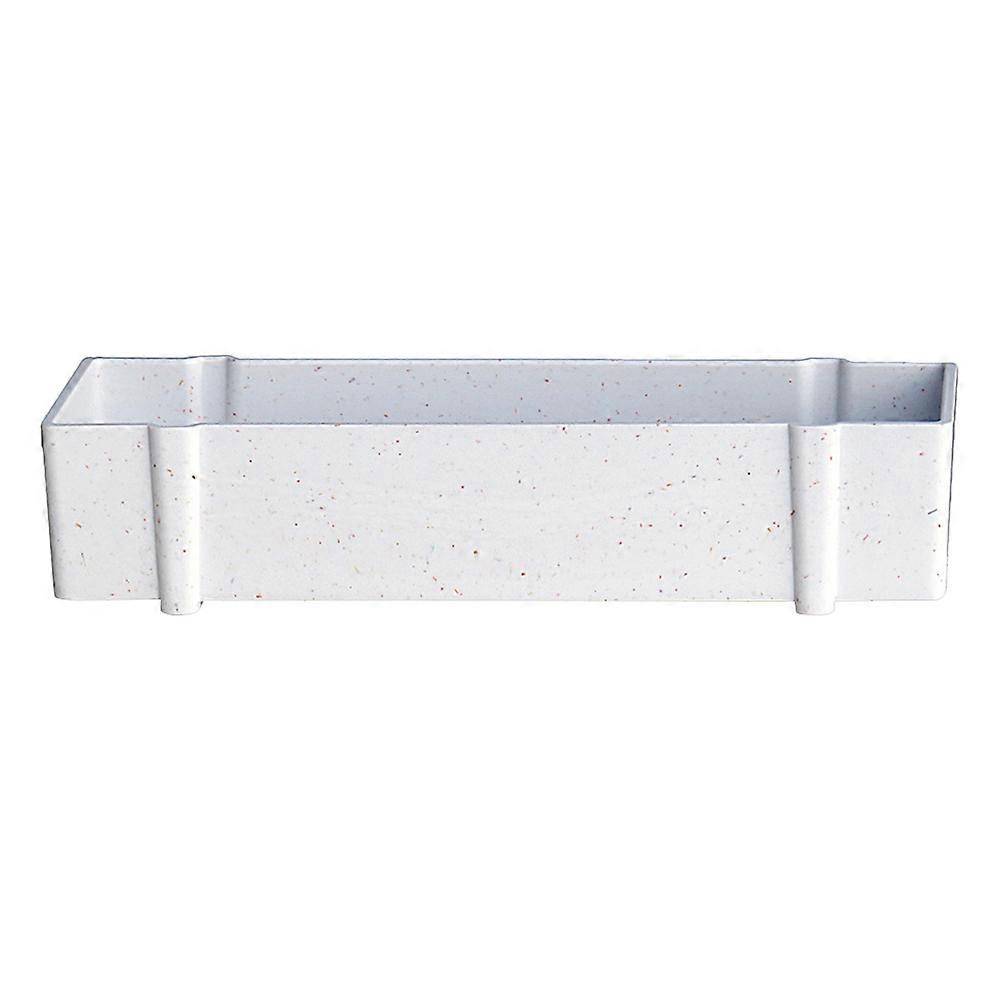 Nordic Style Flower Pot White Rectangular Pot for Succulent 2Pcs