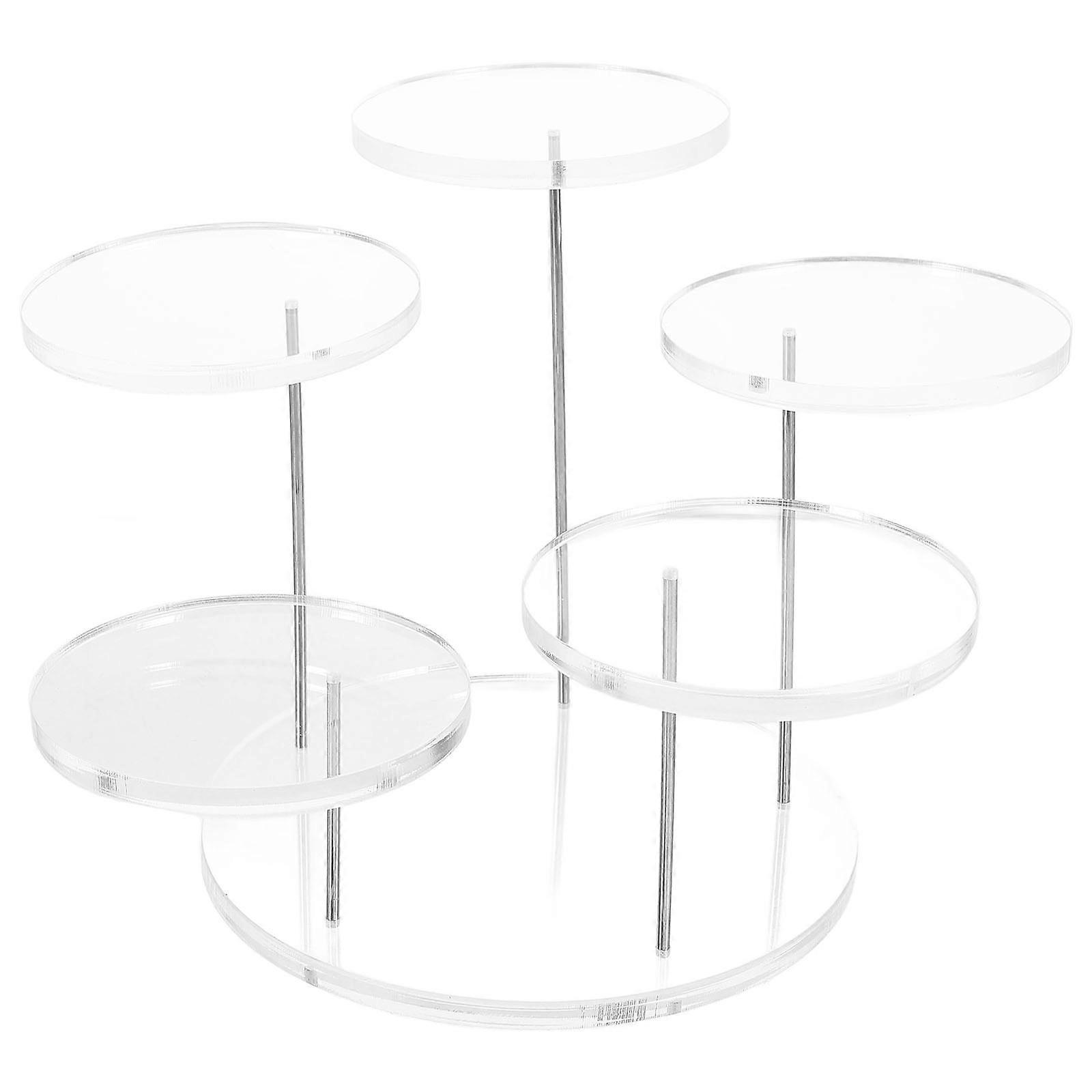 3Pcs Transparent Acrylic Riser Stand For Action Figure And Jewelry Display Ideal For Merchants Compact Design