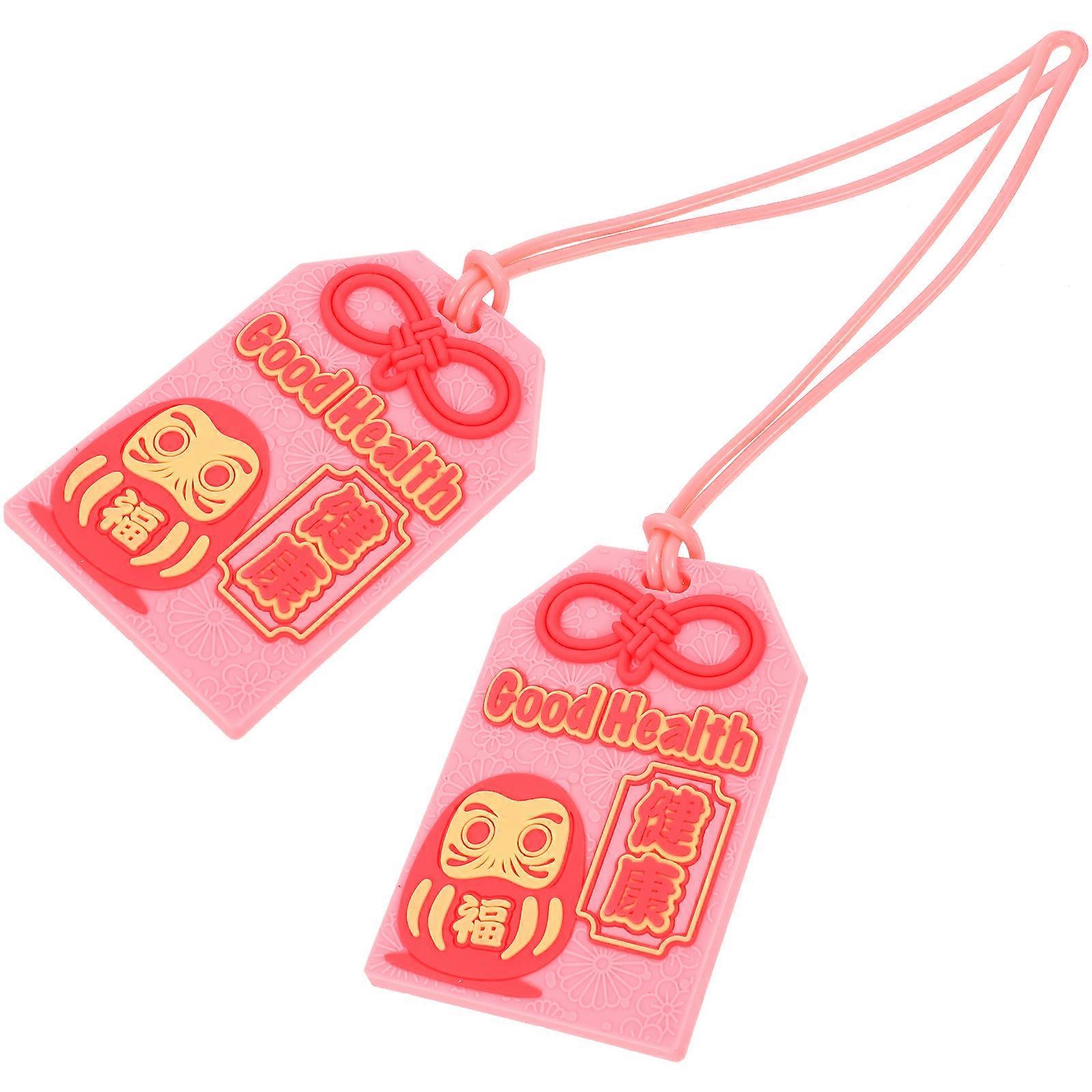Baggage Tags Silicone Luggage Tag for Boarding Use 4Pcs Pink Set