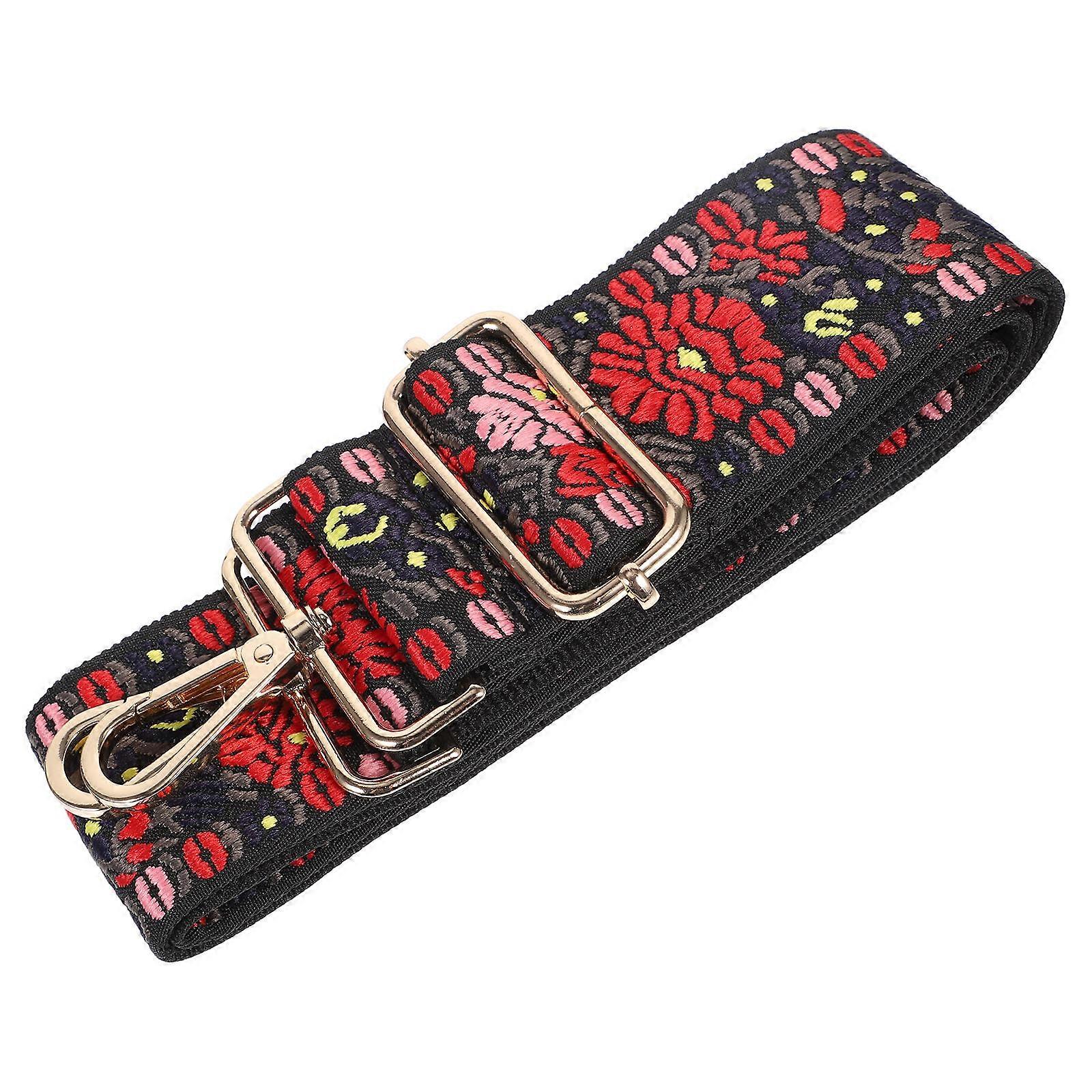 Ethnic Bag Strap for Women 2Pcs Adjustable Replacement Shoulder Strap Pink