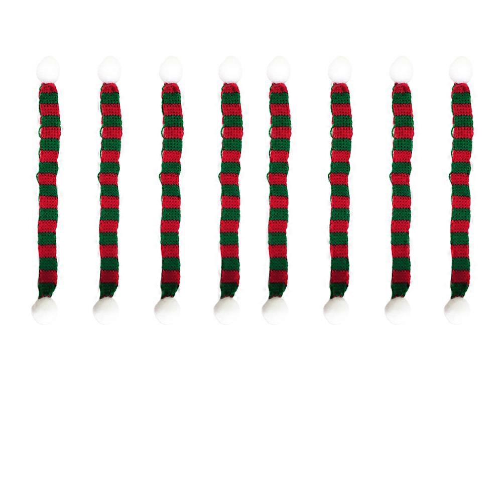 Knitted Neckerschief Mini Scarf for Doll Decorative Accessory 24Pcs