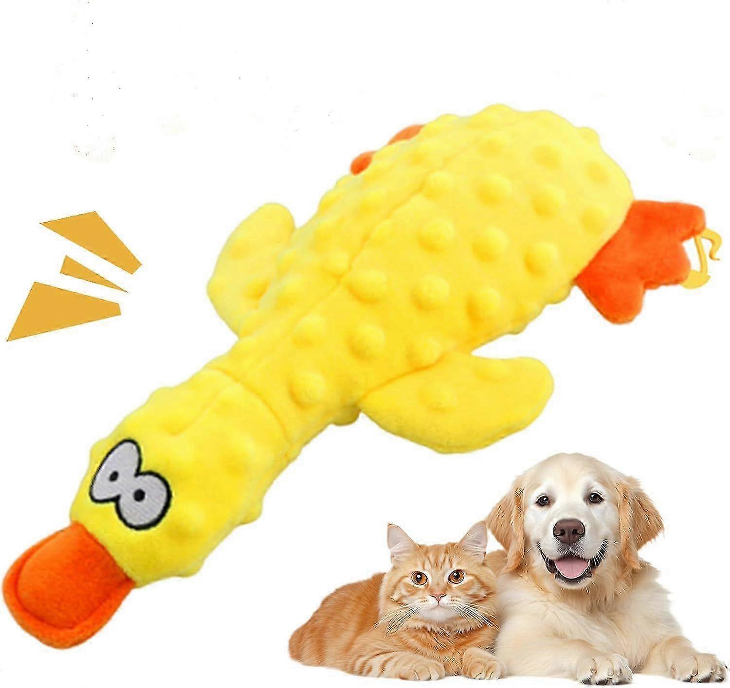 2025 New Calming Duck, Durable Dog Calming Ducks Dog Toy Stuffed Duck Dog Chew Toys, Upgrade Calming Dogs' Support for Indoor Puppy